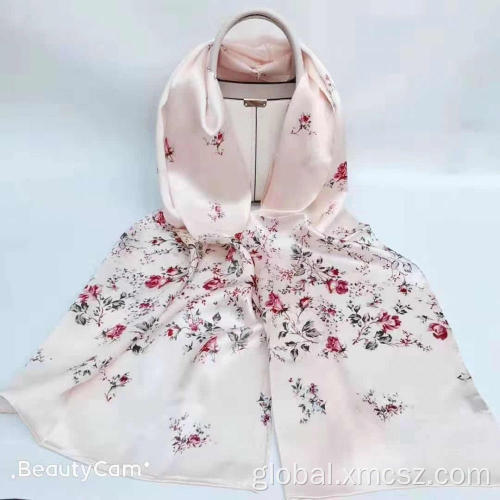 Custom Design Logo Scarf Luxury 100 Mulberry Silk Women Scarf Supplier